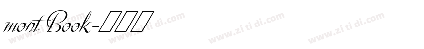 mont Book字体转换